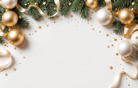 Новогодний белый фон