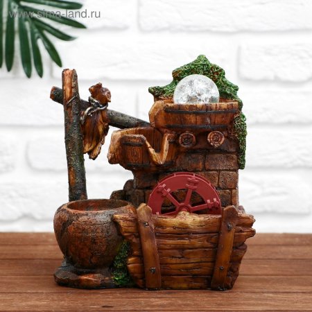 Декоративный фонтан мельница