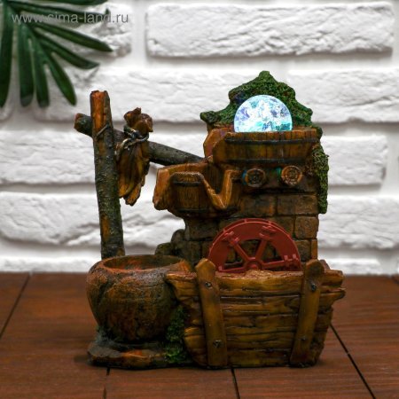 Декоративный фонтан мельница