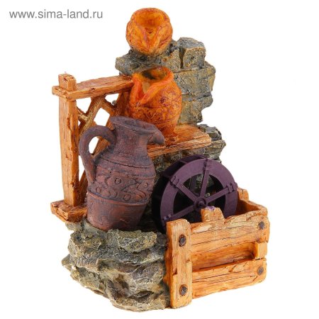 Водяная мельница фонтанчик