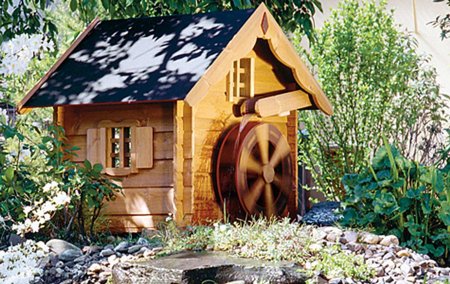 Водяная мельница для сада