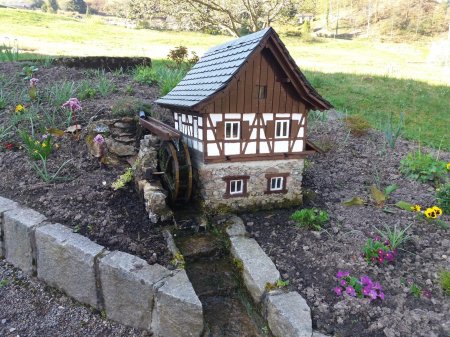 Диорама водяная мельница
