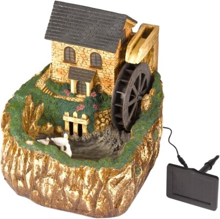 Водяная мельница фонтанчик