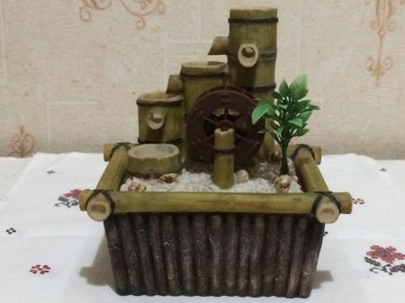 Настольный фонтан мельница