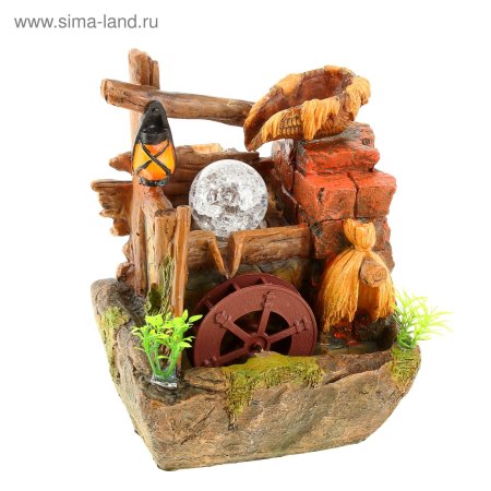 Декоративный фонтан мельница