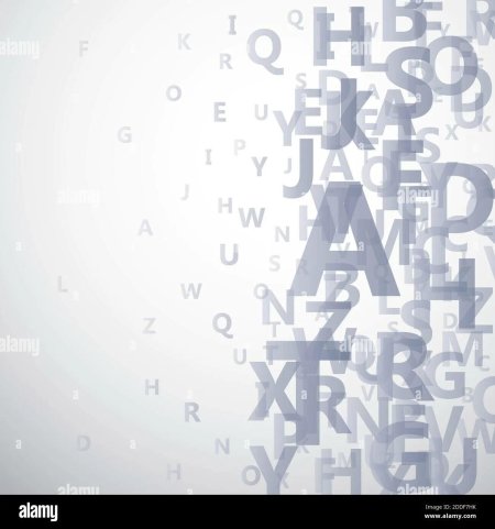 Фон с английскими буквами