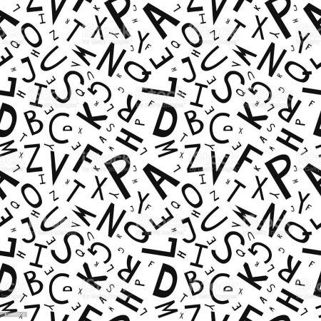 Бесшовная текстура буквы