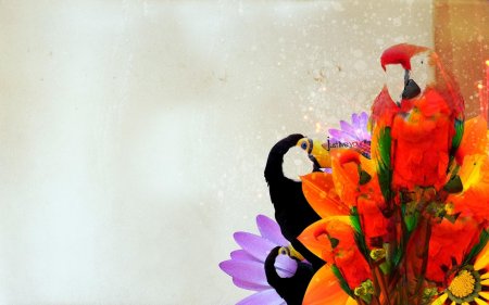 Обои на рабочий стол попугаи