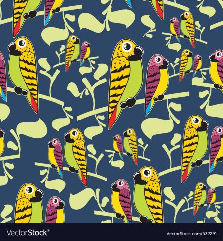 Яркие попугаи