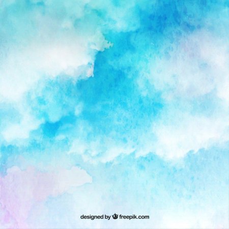 Голубой акварельный фон