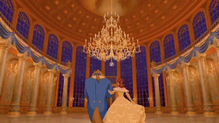 Красавица и чудовище мультфильм бальный зал