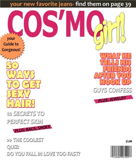 Обложка журнала для фотошопа