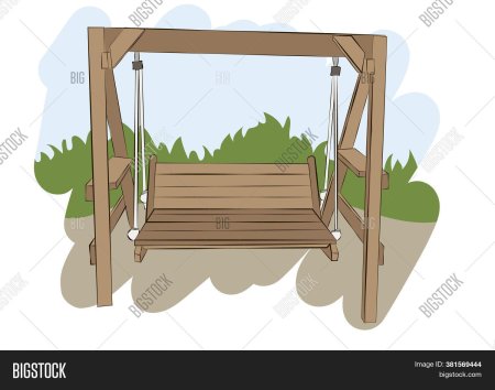 Эскиз дачных качелей