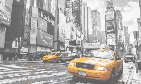 Желтое такси нью йорк