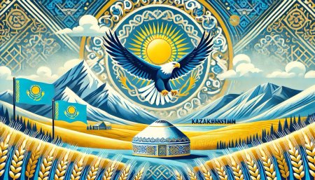 Фон национальный казахский