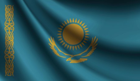 Флаг казахстана фон