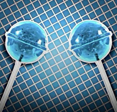 Синий чупа чупс