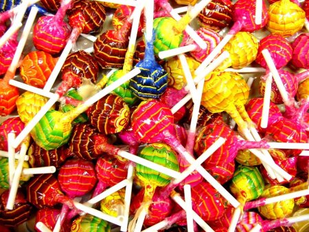 Радужные конфеты Чупа Чупс