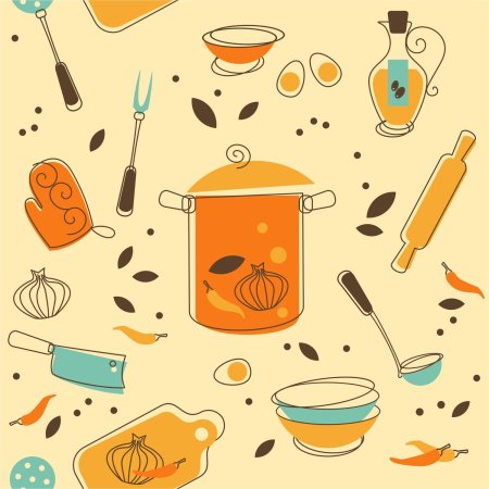 Фон на кулинарную тему