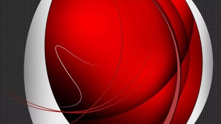 Красно белая абстракция