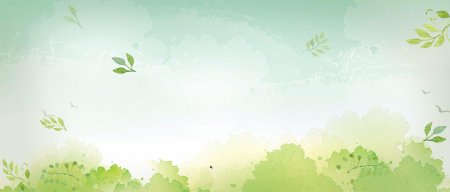 Акварельный фон зеленый