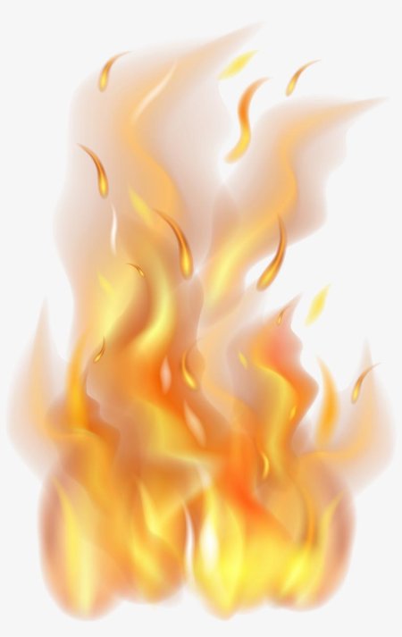 Огонь для фотошопа без фона