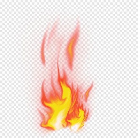 Огонь на прозрачном фоне для фотошопа