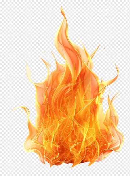 Огонь для фотошопа на прозрачном фоне