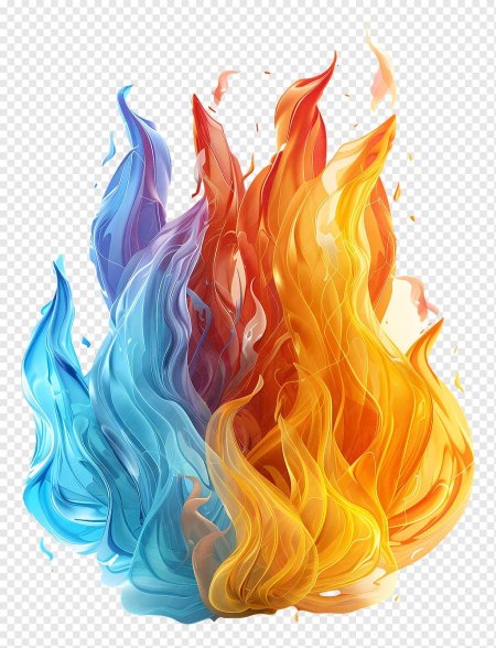 Пламя синее