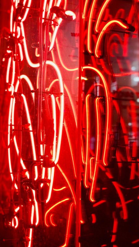 Красный неоновый фон