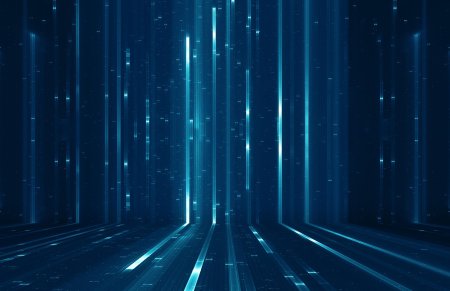 Синий футуристический фон