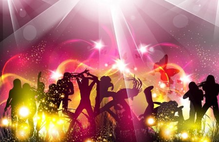 Дискотека фон