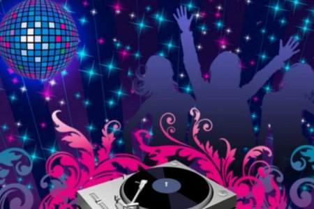 Приглашение на вечеринку в стиле диско
