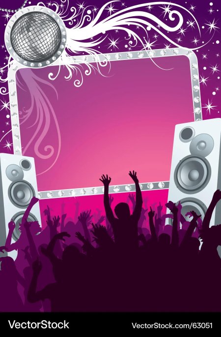 Макет афиши на дискотеку