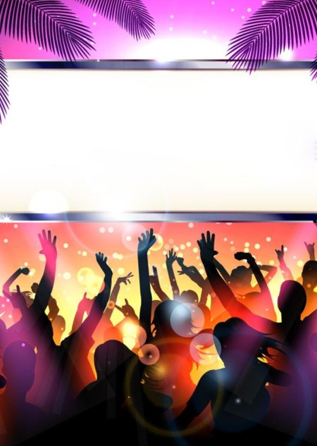 Макет афиши на дискотеку