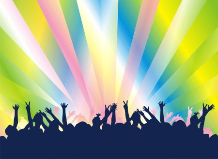 Фон для объявления дискотеки