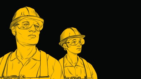 Рабочий в каске