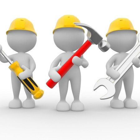 Человечек с инструментами