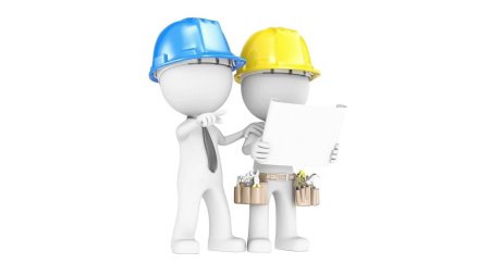 Строитель без фона