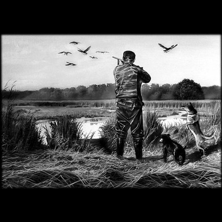 Охота гравировка на памятник