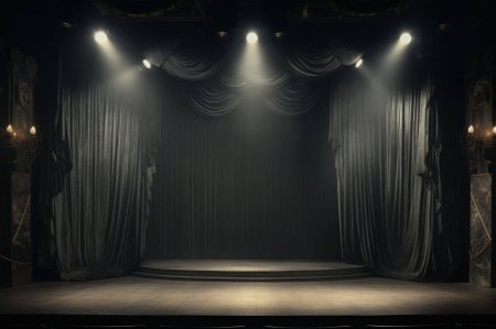 Сцена занавес