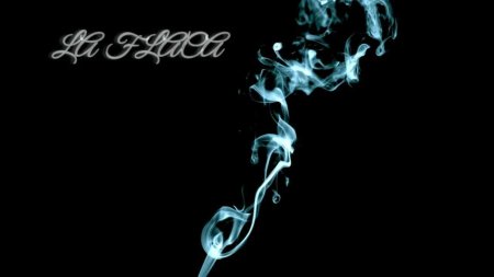 Дым от сигареты начёрном фоне