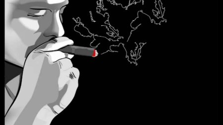 Человек с сигаретой