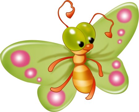 Бабочки мультяшные