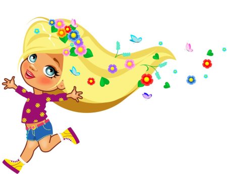 Мультяшная девочка