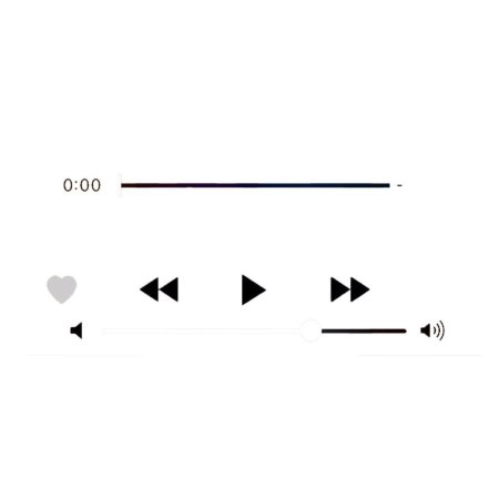 Ползунок плеера без фона