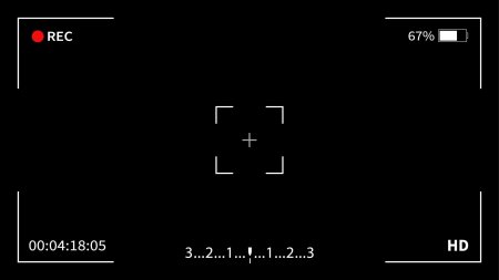 Экран видоискателя фотоаппарата