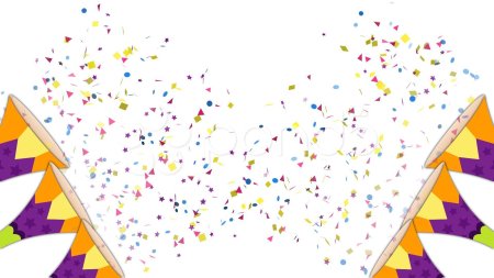 Конфетти без фона