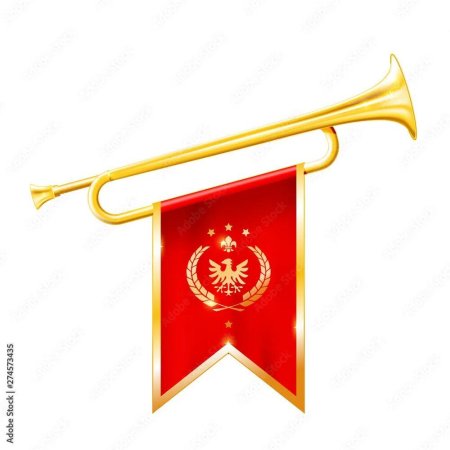 Труба с флагом