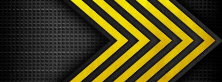 Черно желтая абстракция